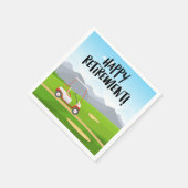 ゴルフクルージングiRetirement Bliss：ゴルフカートの夢 スタンダードカクテルナプキン (角)