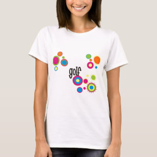 ゴルフクールな水玉模様 Tシャツ