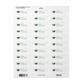 ゴルフクールボール差出人住所ラベル ラベル (フルシート)