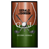 ゴルフクールモノグラムデザイン スモールペーパーバッグ (裏面)