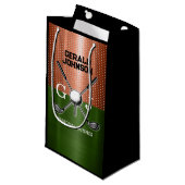 ゴルフクールモノグラムデザイン スモールペーパーバッグ (正面アングル)