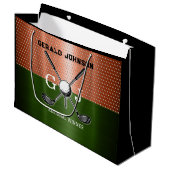 ゴルフクールモノグラムデザイン ラージペーパーバッグ (正面アングル)