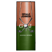 ゴルフクールモノグラムデザイン ワインギフトバッグ (裏面)