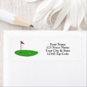 ゴルフグカスタムリーンロゴ付き差出人住所ラベル ラベル (インサイチュ)