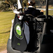 ゴルフグリーンズフォーゴルファーのユーモアおもしろいカスタムブラック ゴルフタオル