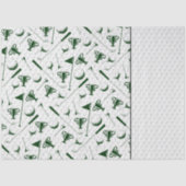 ゴルフグリーンホワイトゴルフボールクラブトロフィーフラッグTi 薄葉紙 (正面)