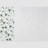 ゴルフグリーンホワイトゴルフボールクラブトロフィー旗 薄葉紙 (正面)