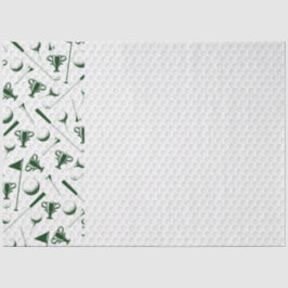 ゴルフグリーンホワイトゴルフボールクラブトロフィー旗 薄葉紙