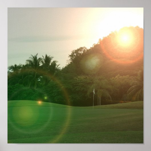 ゴルフグリーンポスタープリント ポスター (正面)
