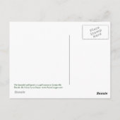 ゴルフグリーン葉書 ポストカード (裏面)