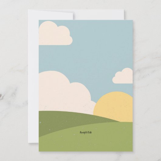 ゴルフグリーン 招待状 (裏面)