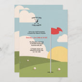 ゴルフグリーン 招待状 (正面/裏面)