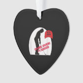 ゴルフゲームはおもしろいアンチトランプ オーナメント (正面)