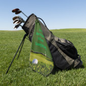 ゴルフゲームをタオルでパーソナライズ ゴルフタオル (グリーン)