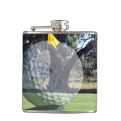 ゴルフゲーム組成物、ビニル包まれたスキットル フラスク (正面)