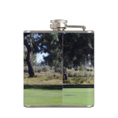 ゴルフゲーム組成物、ビニル包まれたスキットル フラスク (裏面)