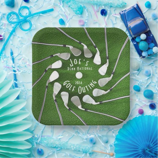 ゴルフコンペ用 紙皿 (パーティー)