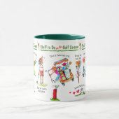 ゴルフコースおもしろい物 マグカップ (中央)