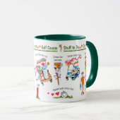 ゴルフコースおもしろい物 マグカップ (正面右)
