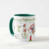 ゴルフコースおもしろい物 マグカップ (正面左)