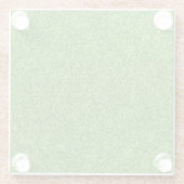 ゴルフコースからの美しい芝生の質 ガラスコースター (裏面)