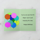 ゴルフコースから届いたユーモラスな誕生日カード カード (内部)