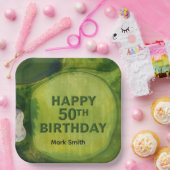 ゴルフコースでゴルフの50歳の誕生日 ペーパープレート (パーティー)