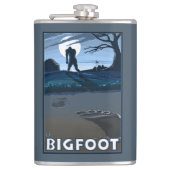 ゴルフコースによる大きい足の歩く フラスク (正面)