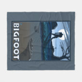 ゴルフコースによる大きい足の歩く フリースブランケット (正面(横))