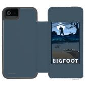 ゴルフコースによる大きい足の歩く INCIPIO iPhoneウォレットケース (フォリオオープン)