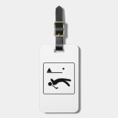 ゴルフコースのピクトグラム ラゲッジタグ (正面縦)