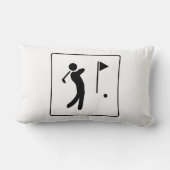 ゴルフコースのピクトグラム ランバークッション (裏面)