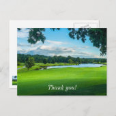 ゴルフコースの夏 - サンクス ポストカード (正面/裏面)