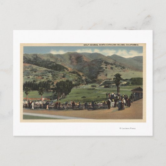 ゴルフコースの景色 ポストカード (正面)