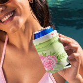 ゴルフコースの水彩牡丹 缶クーラー