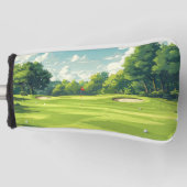 ゴルフコースの画像 ゴルフヘッドカバー (正面)