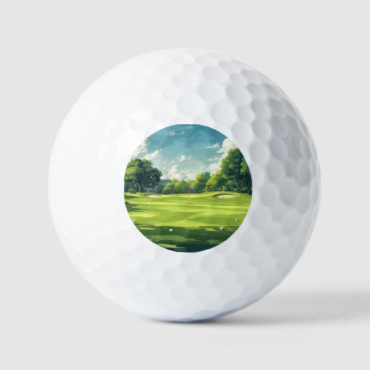 ゴルフコースの画像 ゴルフボール (正面)