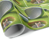 ゴルフコースの穴にマウス ラッピングペーパー (ロールコーナー)