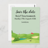 ゴルフコースの背景 ポストカード (正面/裏面)