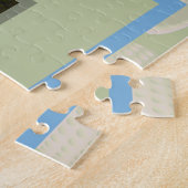 ゴルフコースオンビーチパームツリー ジグソーパズル (側面)