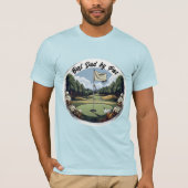 ゴルフコースクラブとボール最高のパパバイパー Tシャツ (正面)