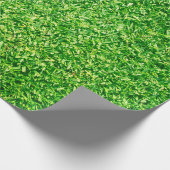 ゴルフコースグリーングラス背景 ラッピングペーパー (角)