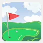 ゴルフコースグリーンシール スクエアシール (正面)