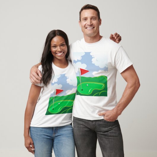 ゴルフコースグリーンメンズTシャツ Tシャツ (ユニセックス)