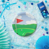 ゴルフコースグリーン紙プレート ペーパープレート (パーティー)