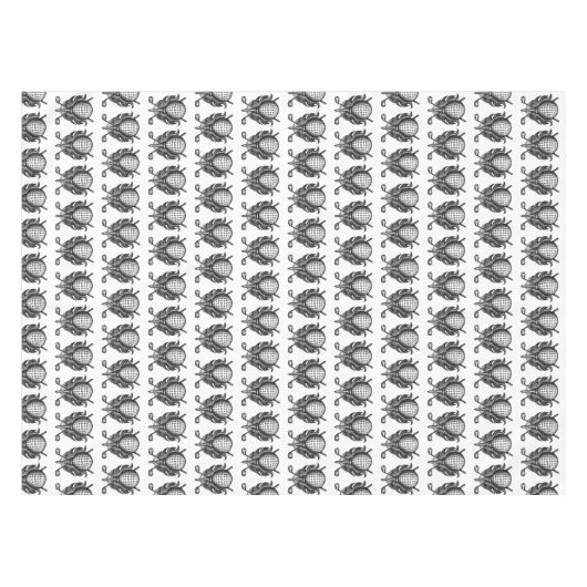 ゴルフコースゴルファーのギフトクラブTボールペンアンドインク テーブルクロス (正面(横))