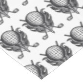 ゴルフコースゴルファーのギフトクラブTボールペンアンドインク テーブルクロス (アングル)