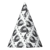 ゴルフコースゴルファーのギフトクラブTボールペンアンドインク パーティーハット (裏面)