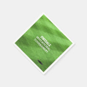 ゴルフコースターフパーソナライズされた スタンダードカクテルナプキン (角)