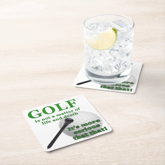 ゴルフコースター スクエアペーパーコースター (インサイチュ)